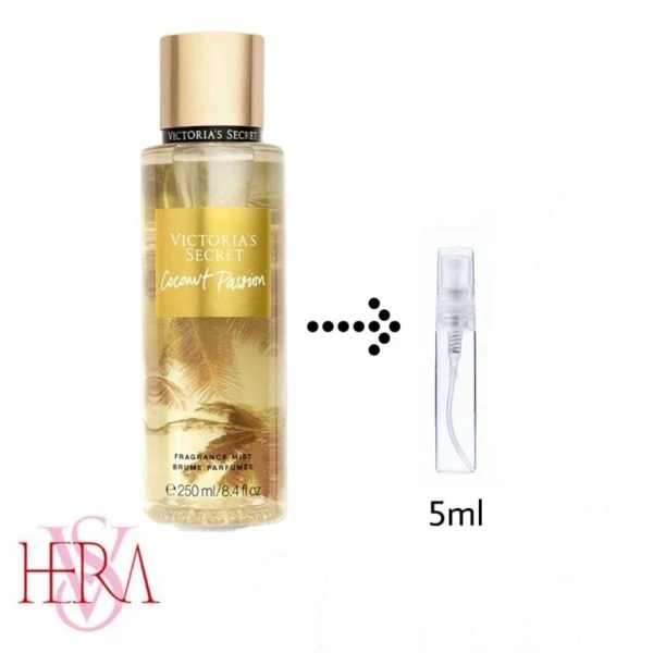 بادی میست زنانه کوکونات پشن دکانت 5 میل برند ویکتوریا سیکرت Coconut Passion Body Mist Victoria`s Secret