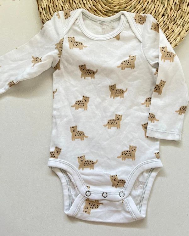 بادی نخ پنبه بچگانه طرح پلنگ برند H&M