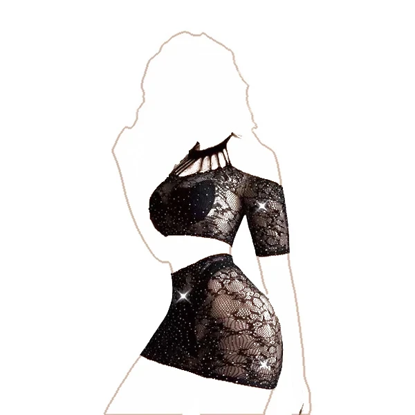 بادی نگین دار زنانه دوپو کد 60493z