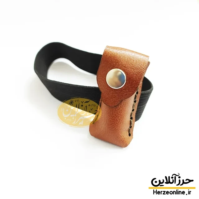 بازوبند حرز امام جواد (ع) | چرم اصل دست‌دوز طرح آراد