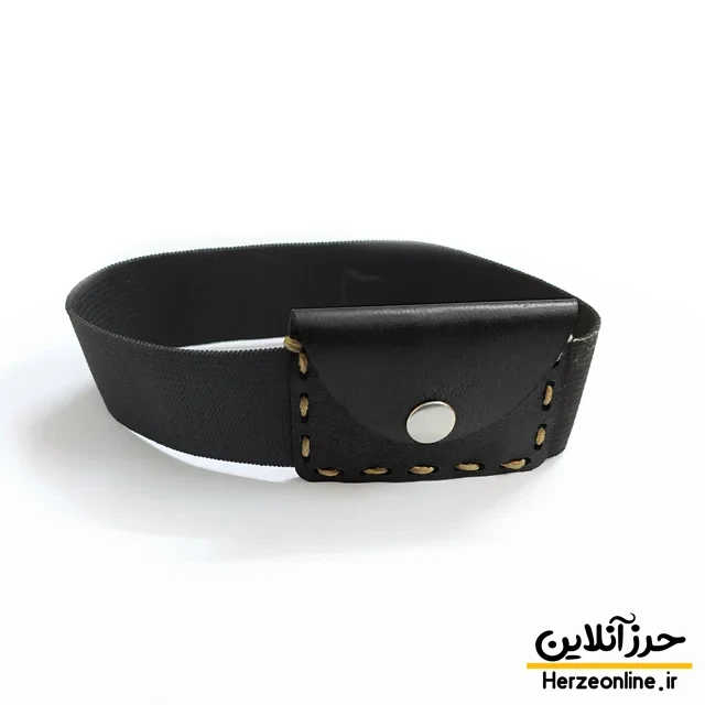 بازوبند حرز امام جواد (ع) | چرم مصنوعی طرح توکان دست‌دوز