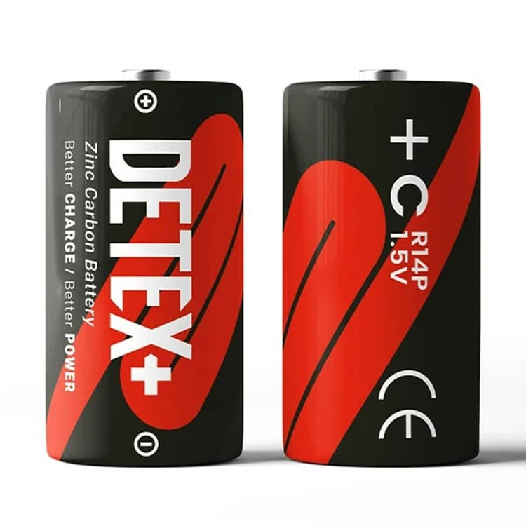باطری DETEX سایز C مدل CR14P 1.5V – مناسب وسایل پرمصرف خانگی و اسباب‌بازی‌ها