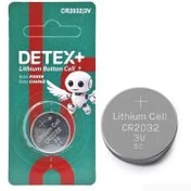 باطری سکه‌ای لیتیومی DETEX مدل CR2032 3V – مناسب وسایل کوچک و حساس