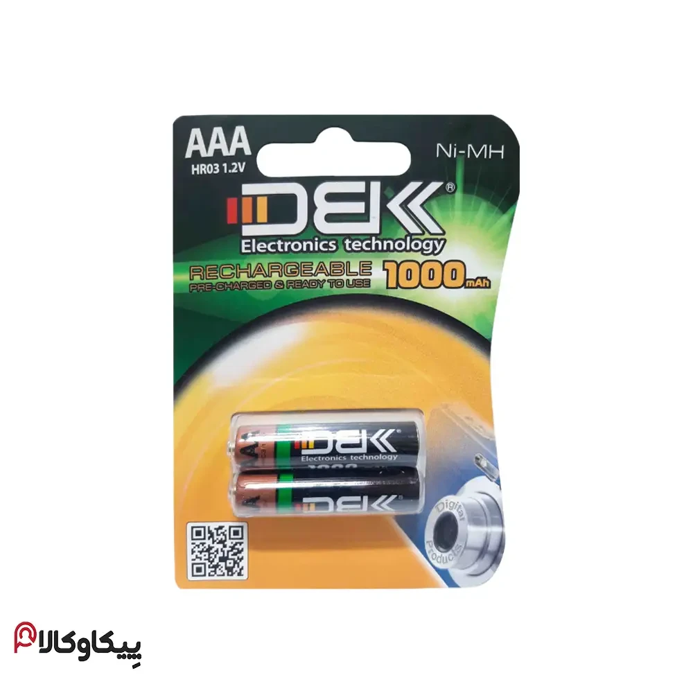 باطری شارژی نیمه قلمی dbk ظرفیت 1000 mah