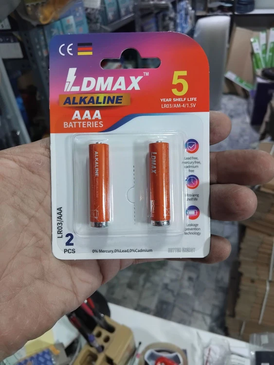 باطری نیم قلمی الکالاین LDMAX درجه یک بهترین کیفیت