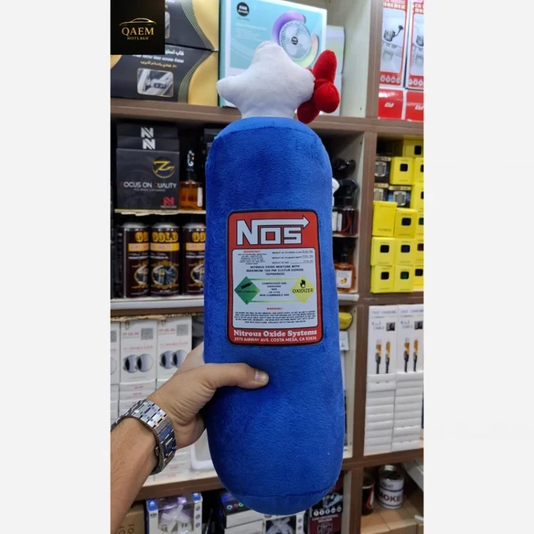 بالش طرح کپسول NOS در 4رنگ – نرم، باکیفیت و جذاب برای ماشین و دکور