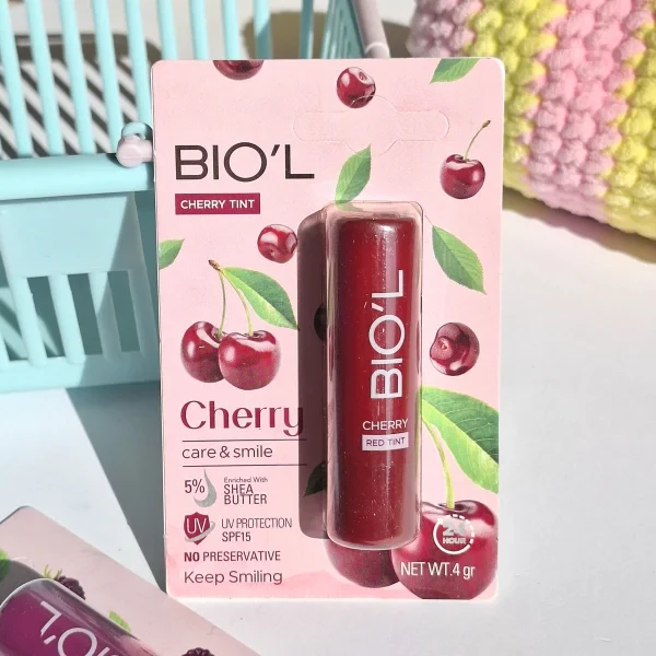بالم لب بیول مدل Cherry | نرم‌کننده و مرطوب‌کننده لب BIO’L