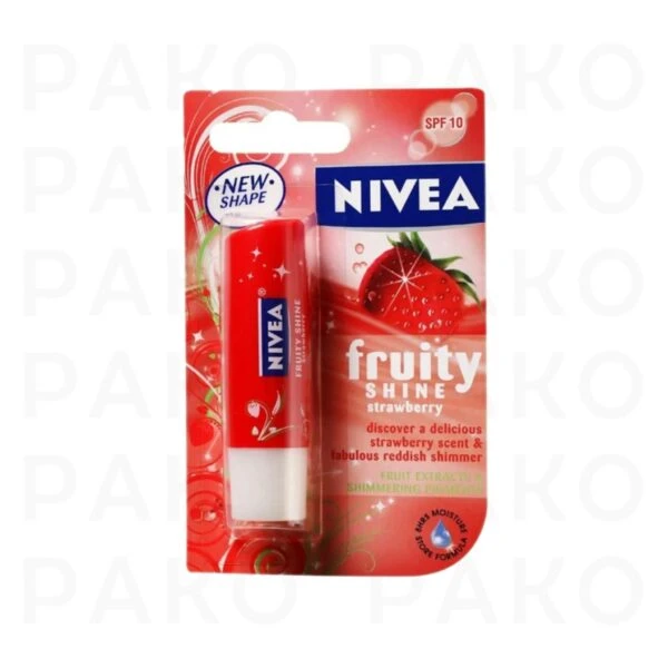 بالم لب توت فرنگی نیوا Nivea Lip Care Fruity Shine Strawberry