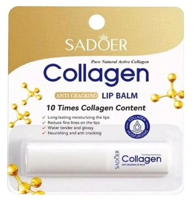 بالم لب سادور SADOER مدل کلاژن ساز Collagen وزن 2.7 گرم- چین
