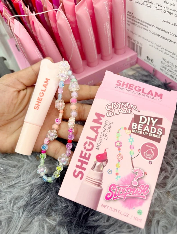 بالم لب شگلم مدل DIY Beads با چارم مهره‌ای