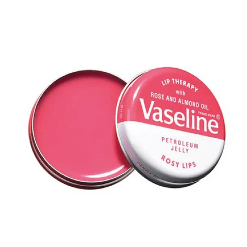 بالم لب کاسه ای VASELINE حاوی عصاره گل رز
