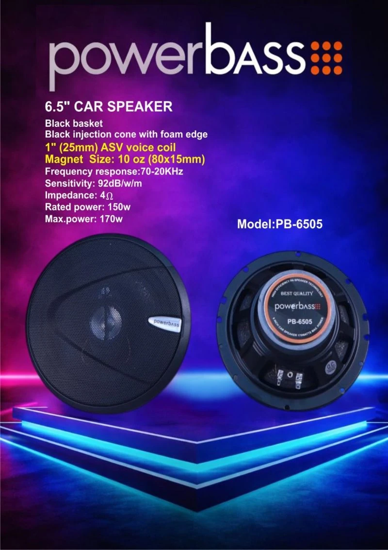 باند 6.5 اینچ خودرو پاوربیس مدل PB-6505