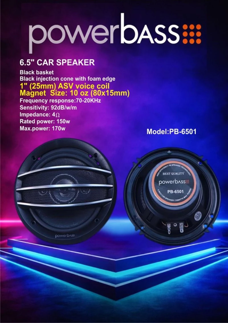 باند خودرو پاوربیس مدل PB-6501 سایز 6.5 اینچ