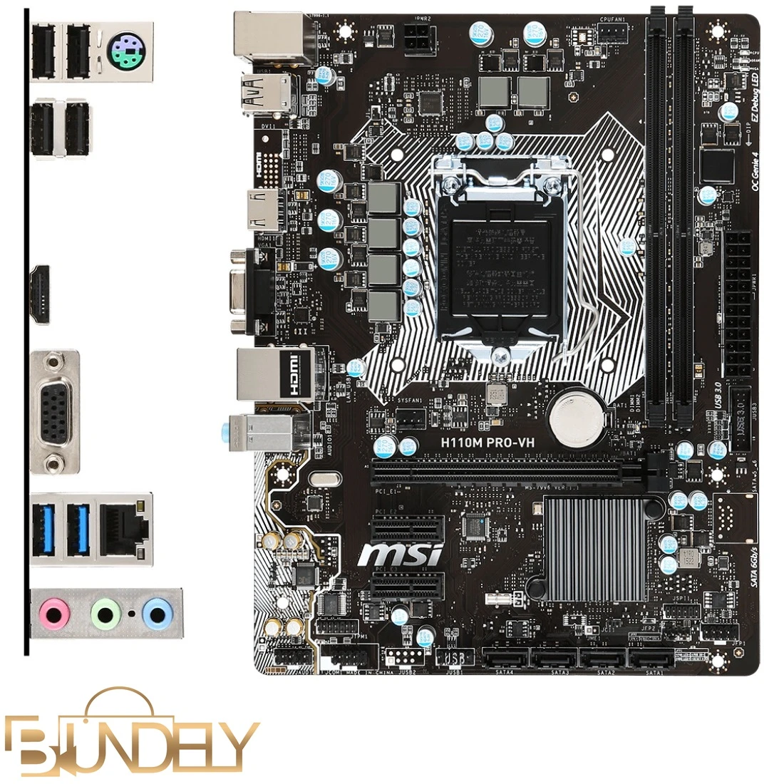 باندل نیمه حرفه ای (نسل6) MSI H110 PRO-VH/Core i5-6500/16GB