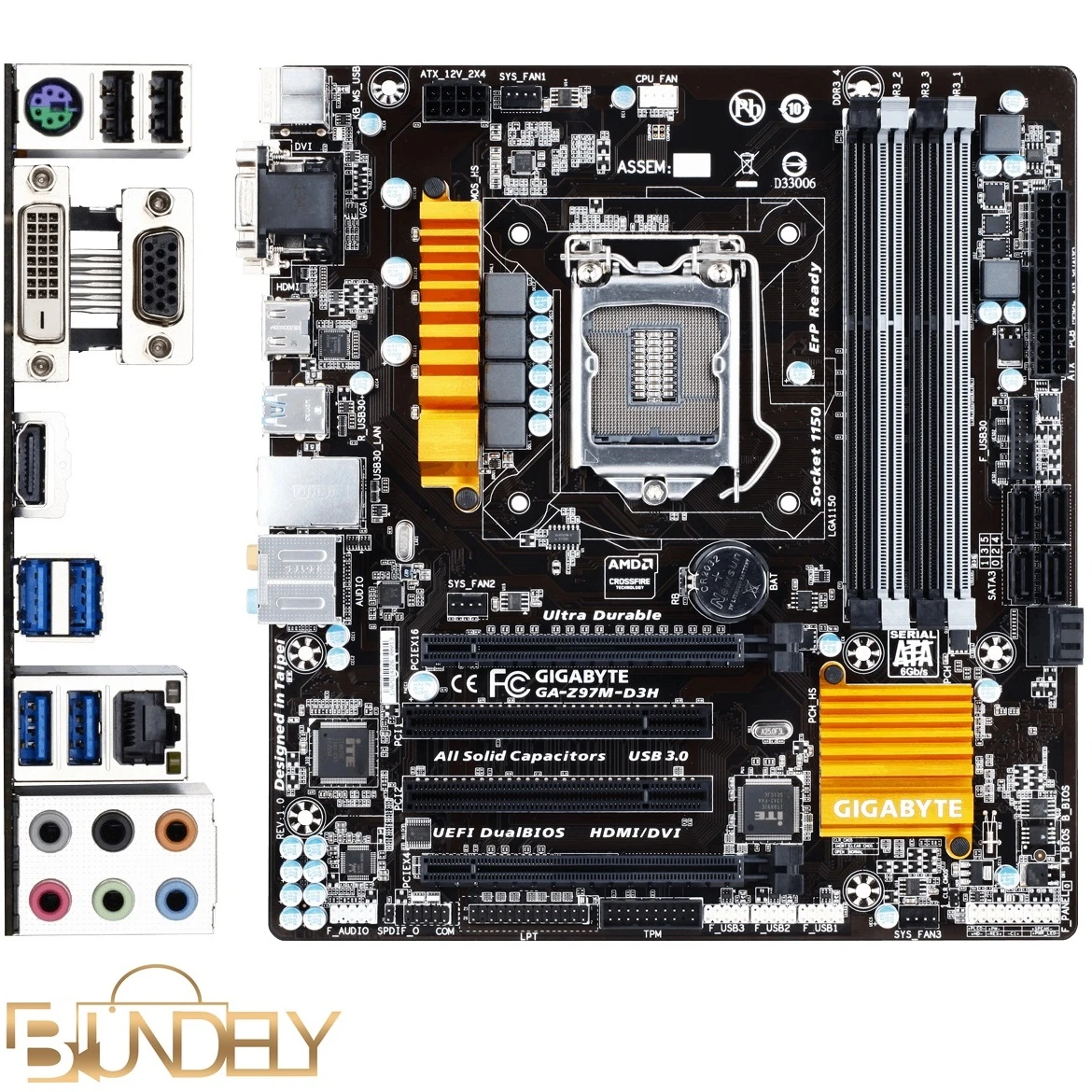 باندل گیمینگ (نسل4) GIGABYTE Z97M-D3H/Core i5-4690K/16GB Ram