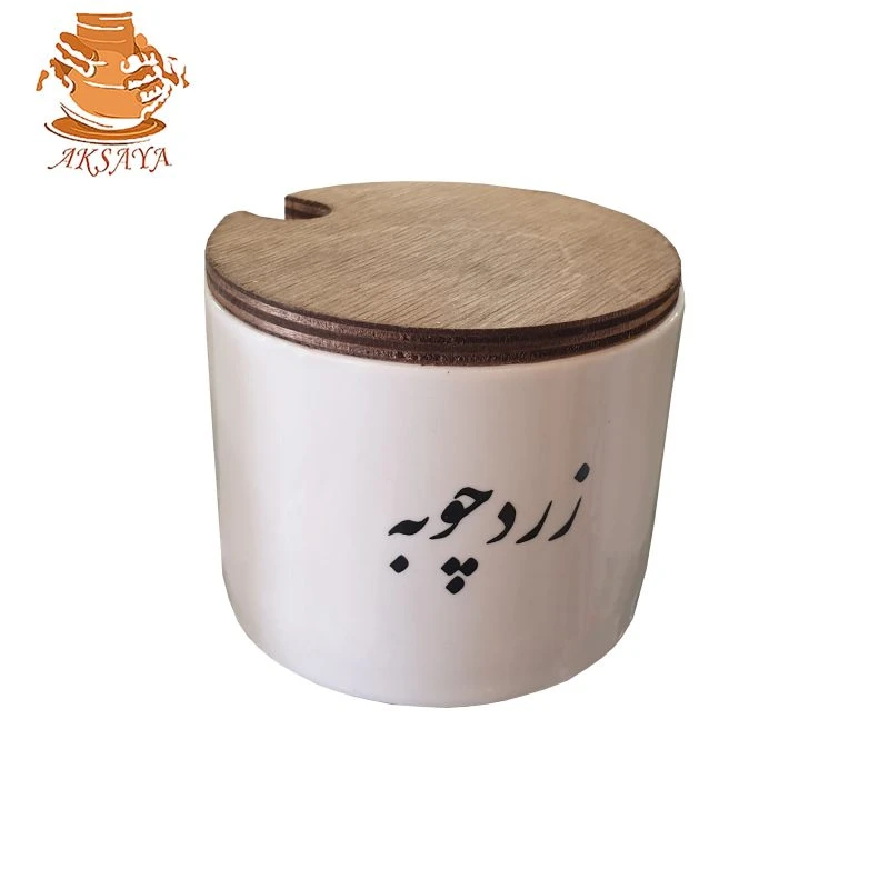 بانکه سرامیکی تکست مدل زردچوبه (فروش عمده)