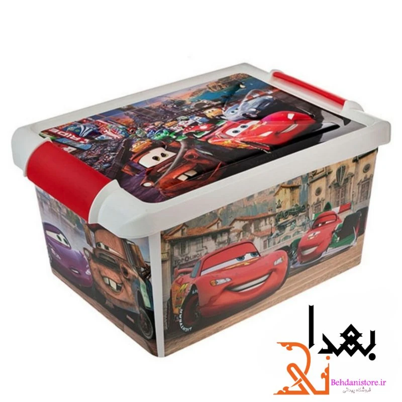 باکس اسباب بازی طرح دار بزرگ