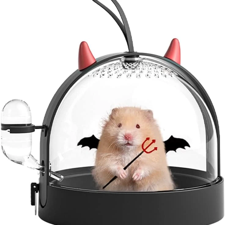 باکس حمل همستر نئواستایل مدل Little Devil – رنگ مشکی شیطونی