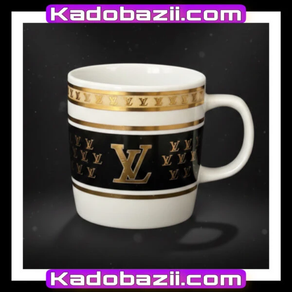 باکس هدیه ماگ سرامیکی لوکس طرح Louis Vuitton