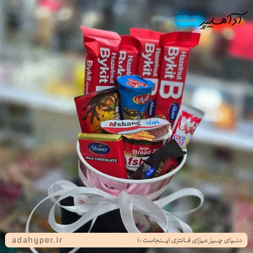 باکس هدیه ی کلی خوراکی خوشمزه