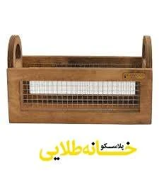 باکس چوبی توری دار ارگانایزر آشپزخانه