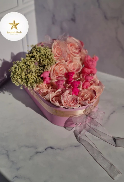 باکس گل شمع گهواره ای نوزادی