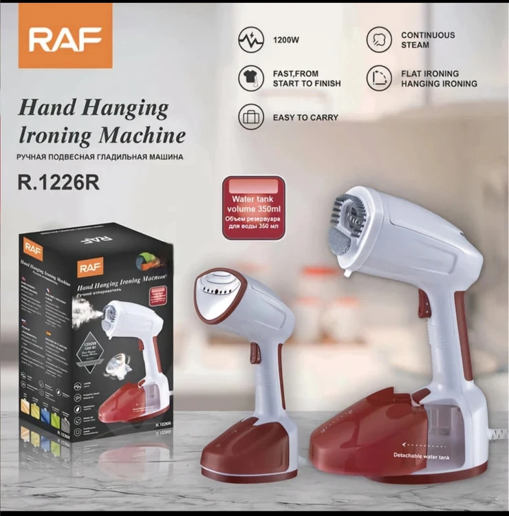 بخارگر لباس راف مدل R1226 ظرفیت ۰.۴ لیتر