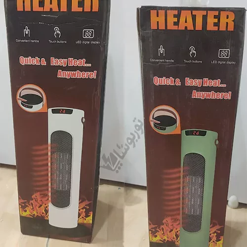 بخاری برقی سرامیکی برجی چرخشی 2000 وات Heat R555Heat R555 ceramic electric tower heater