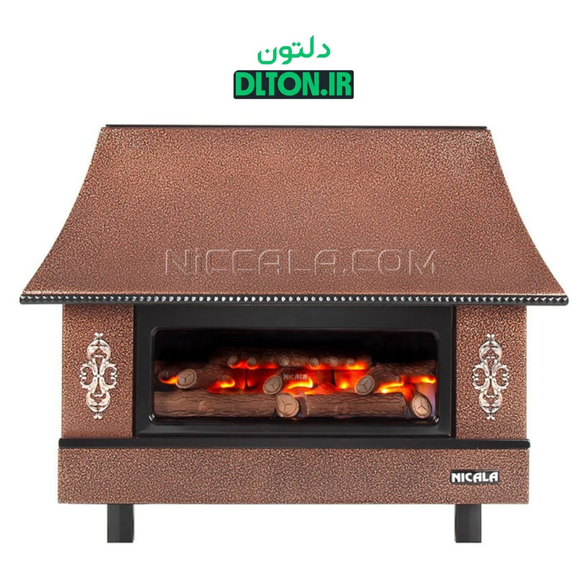 بخاری گازی شومینه ای نیک کالا 28000 مدل زرین MC28