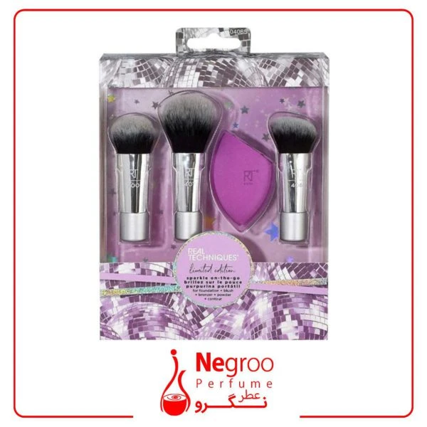براش و اسفنج آرایشی ریل تکنیکز / اورجینال – Real Techniques Limited Edition Sparkle On-The-Go