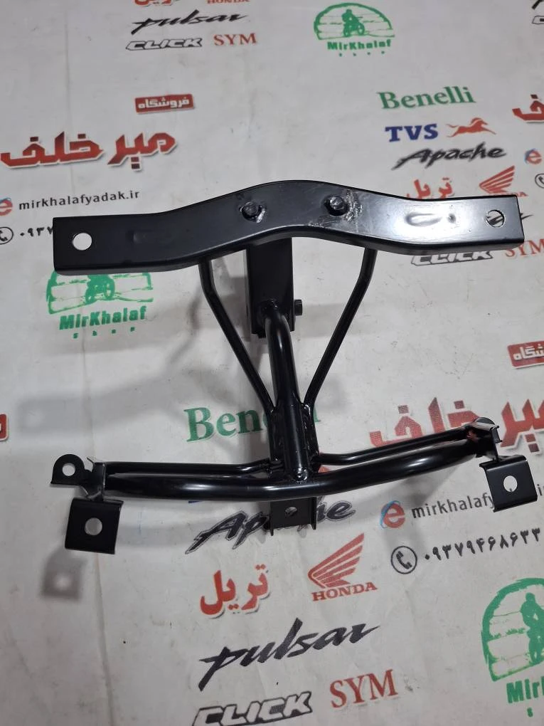 براکت فلزی اهن کشی بلوری چراغ جلو موتور sym گالکسی nh اصلی