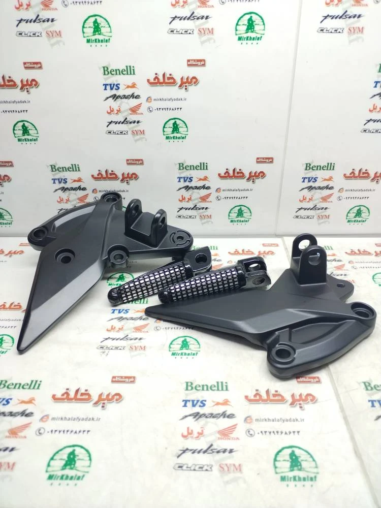 براکت همراه جا پایه جلو کاوازاکی z 1000 زد اصلی (جفتی)
