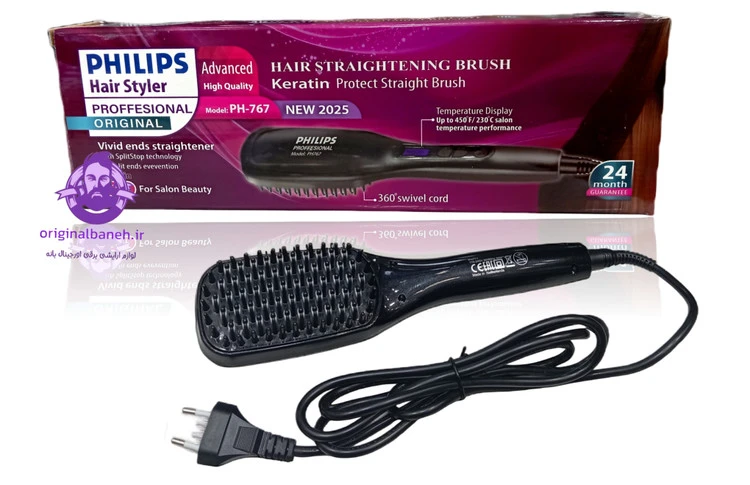 برس حرارتی شلاقی فلیپس اورجینال هلند philips professional Netherlands 767