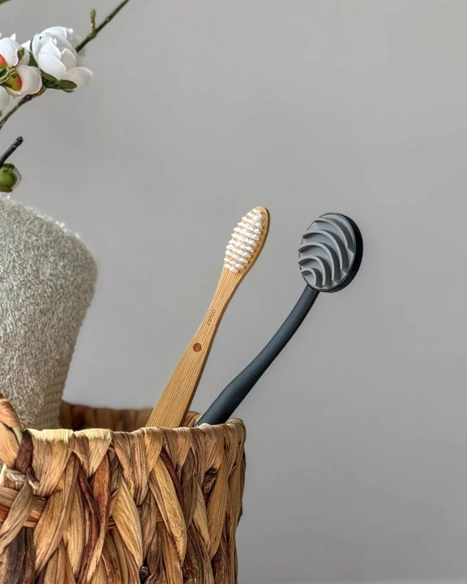 برس زبان سیلیکونی پاک‌سازی آنتی‌باکتریال با طراحی ویژه