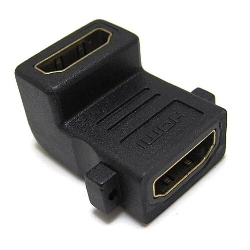 برل اچ دی ام آی ۹۰ درجه روی پنلی HDMI Female to HDMI Female 90 Degree