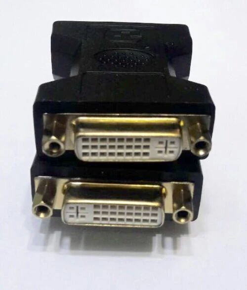 برل دوسر ماده رابط بین دو کابل DVI Convert two ends of the interface material between two DVI cables