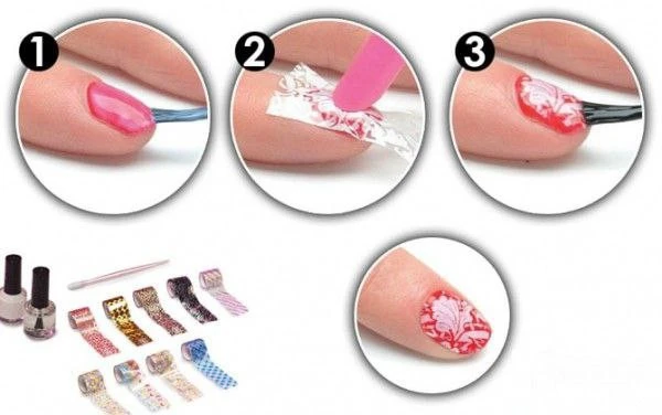 برچسب طراحی ناخن 10 عددی FabFoils