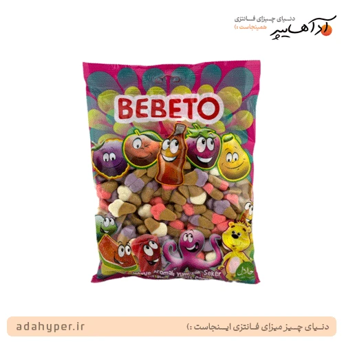 بسته 1 کیلویی پاستیل ببتو مدل بستنی