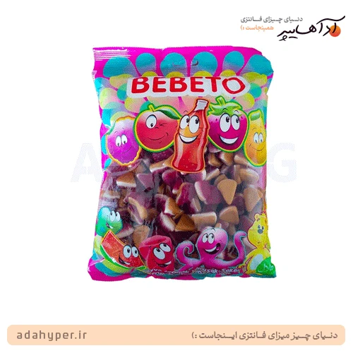 بسته 1 کیلویی پاستیل ببتو مدل چیز کیک