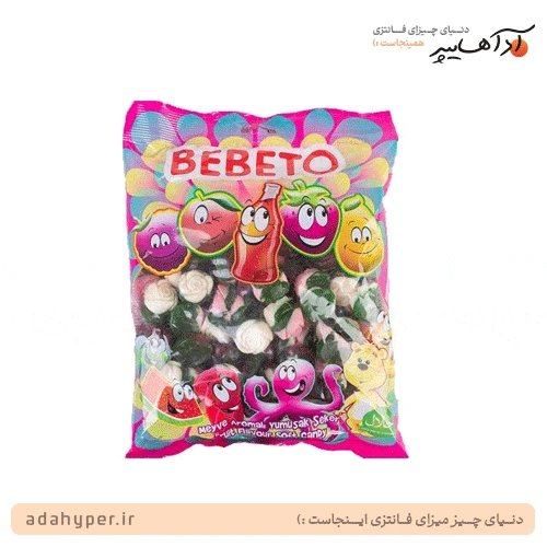 بسته 1 کیلویی پاستیل ببتو مدل گل