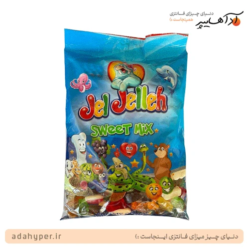 بسته 1 کیلویی پاستیل ژل ژله مخلوط