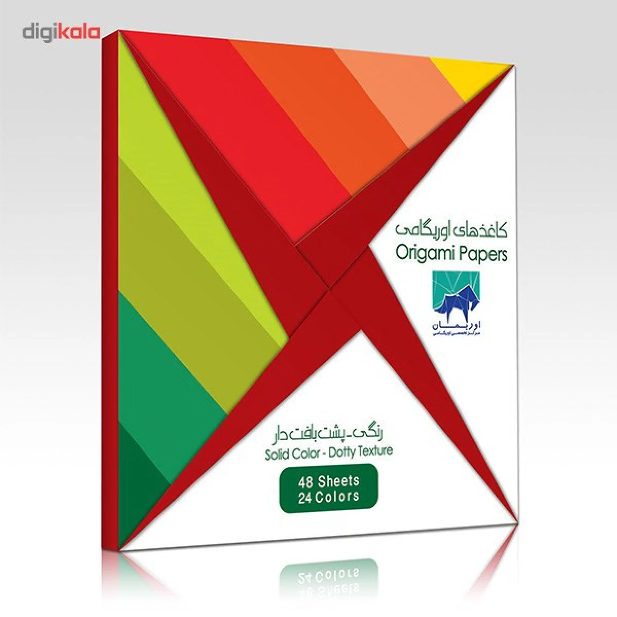 بسته کاغذ اوریگامی رنگی پشت بافت دار/اوریمان