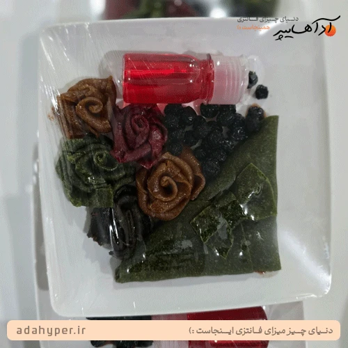بشقاب ترشک و لواشک با سس مخصوص