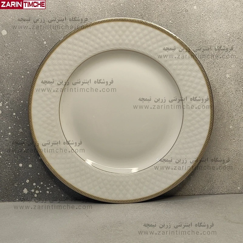 بشقاب غذاخوری چینی زرین مدل سپینود
