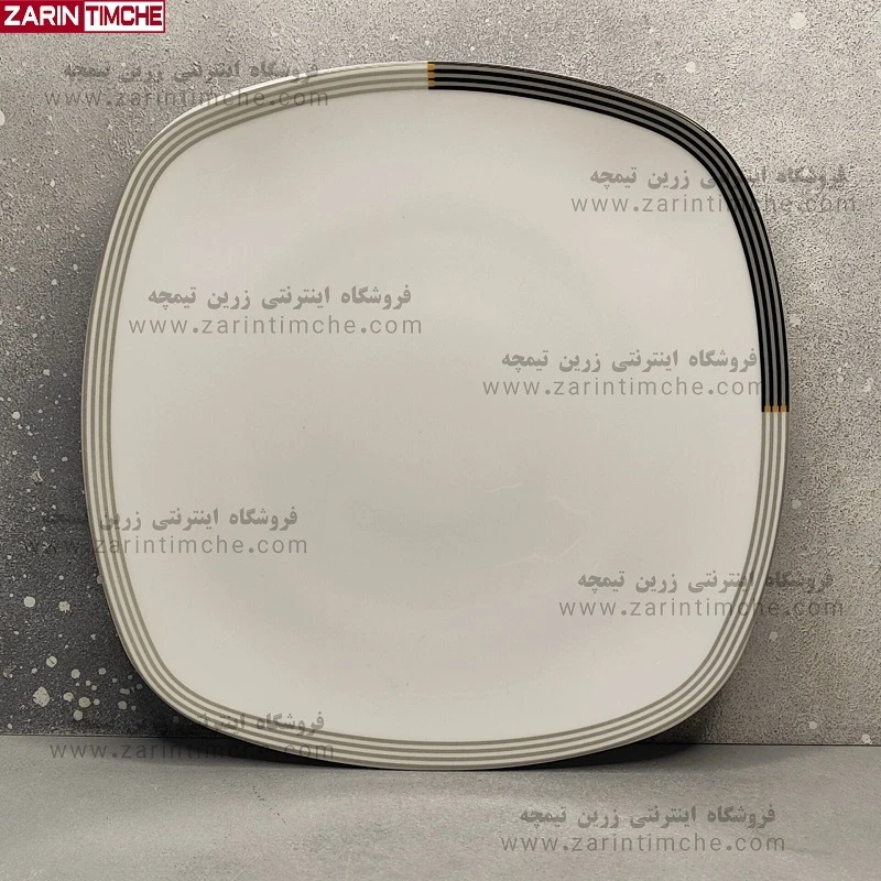 بشقاب غذاخوری چینی زرین مدل وگاس اوریت