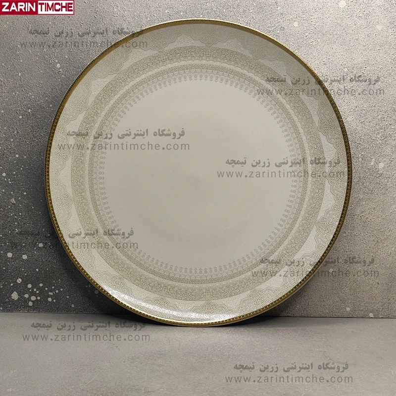 بشقاب غذاخوری چینی لورین مدل دلناز