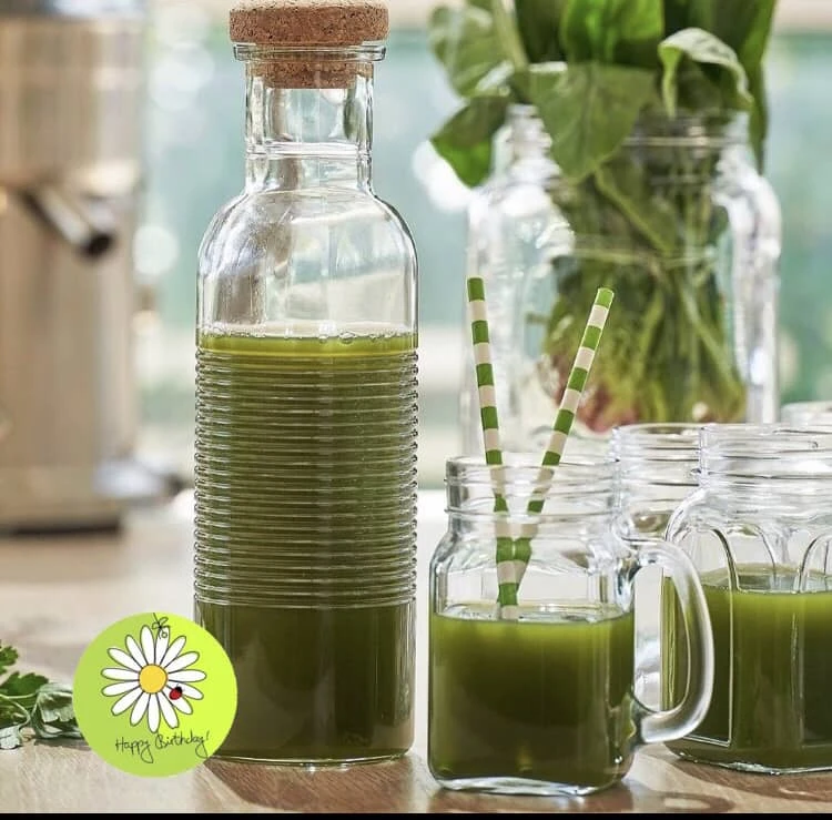 بطری آب درب چوبی