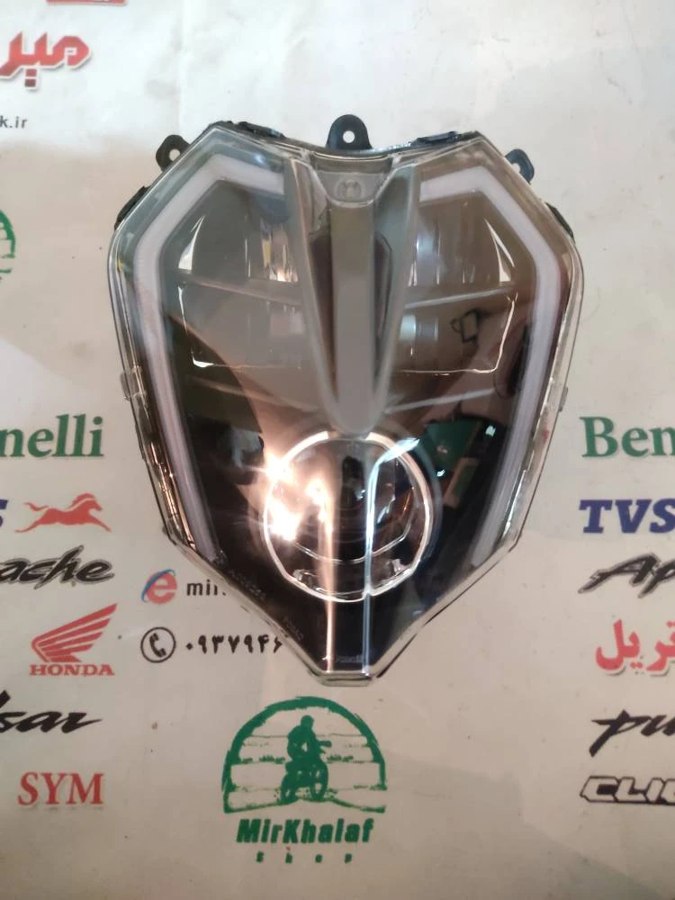 بلوری چراغ جلو کامل موتور بنلی 300 دوسیلندر جدید نیوفیس اصلی