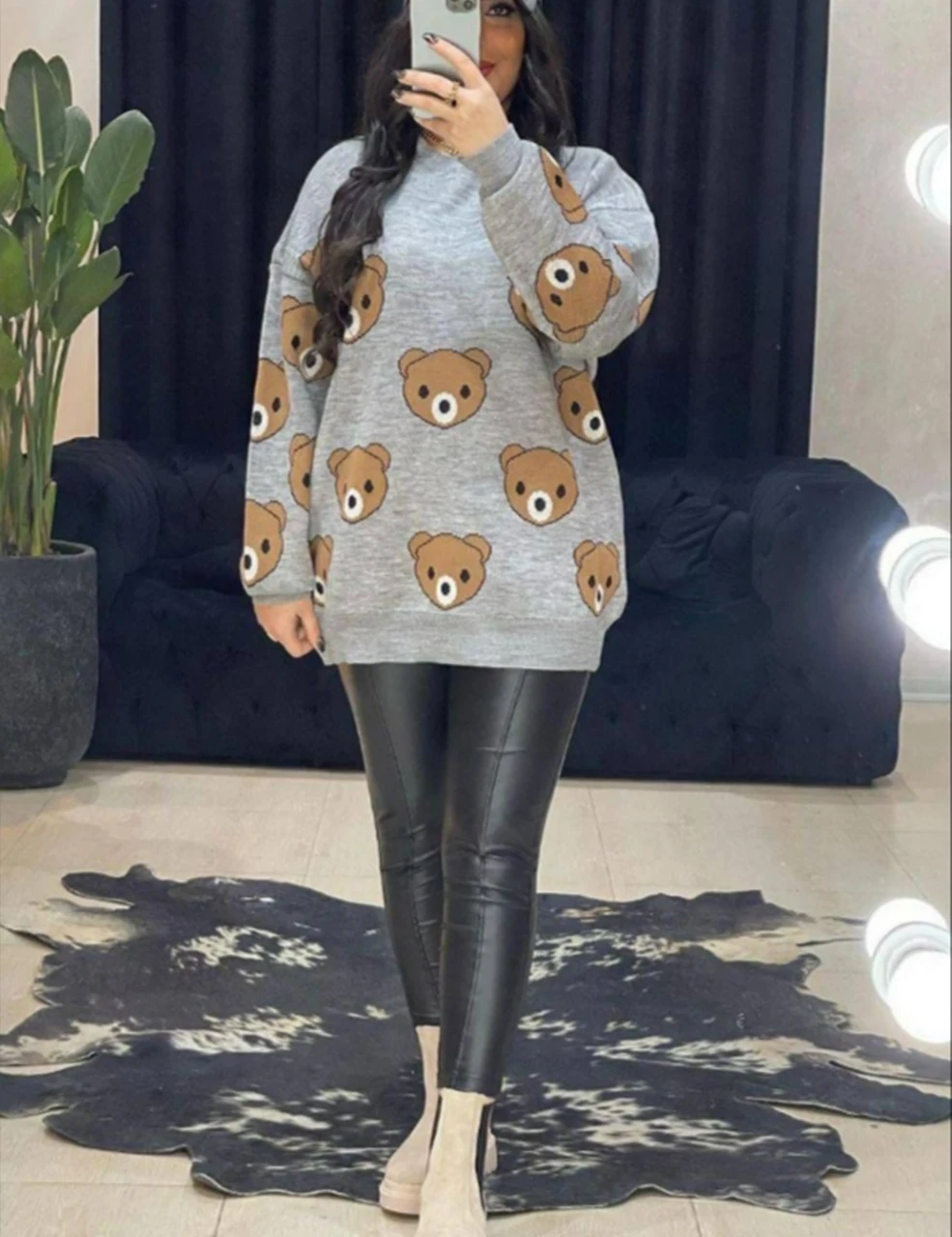 بلوز زنانه بافت خرسی_شیکان