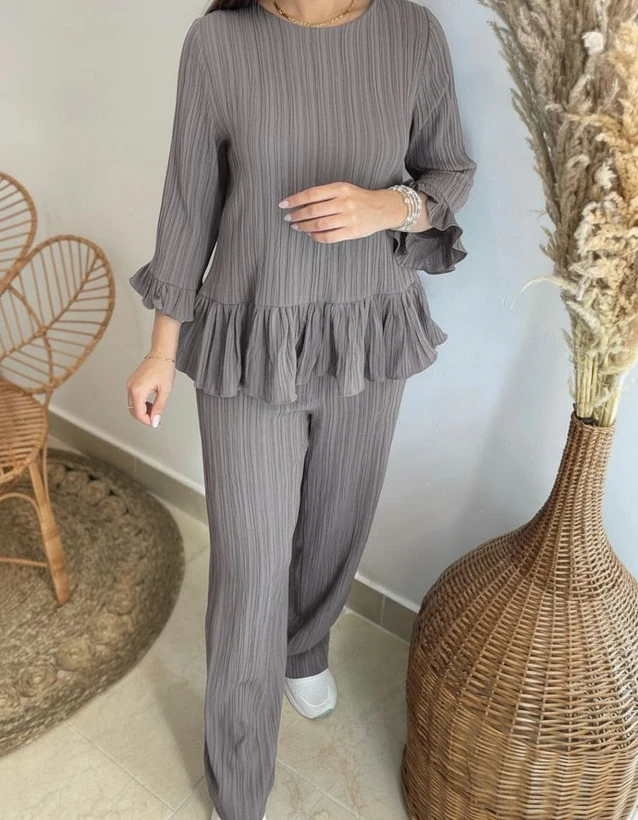 بلوز شلوار رزالین کد 99552